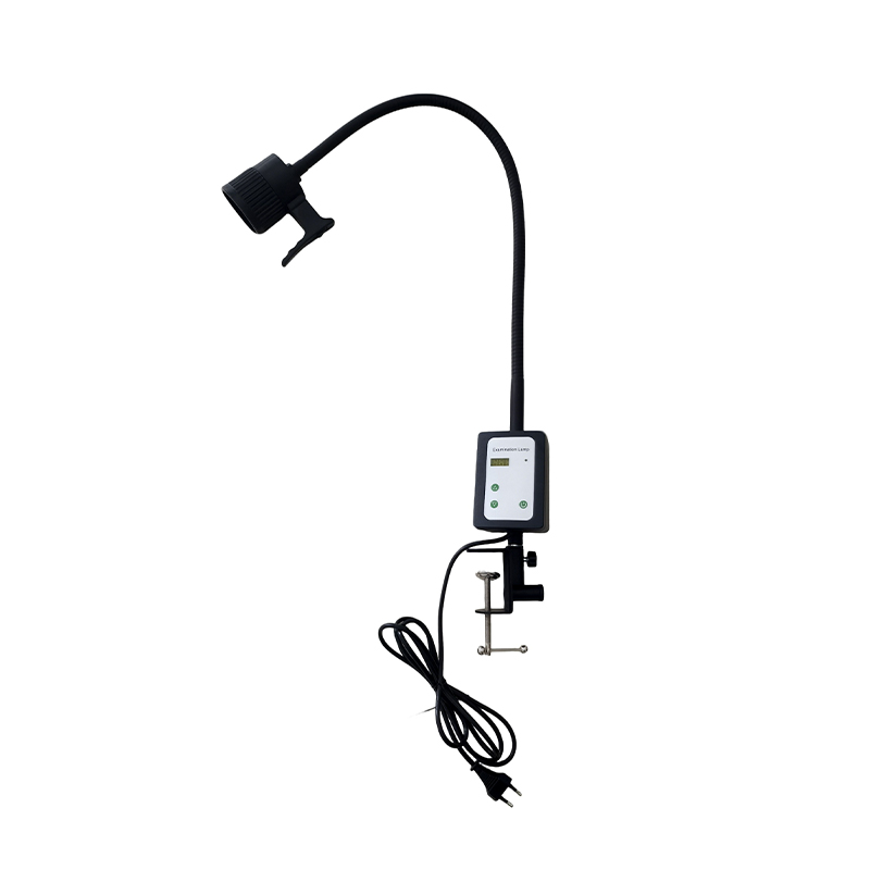 Lámpara de examen de cuello de cisne LED de mesa con clip de 9 W